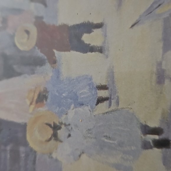 15.5"h Vintage nostalgic matted Wood Framed Art of the days of old - Picture 9 of 16